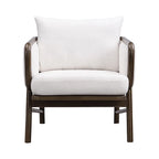 Sherpa Fabric Accent Chair Set of 2, Upholstered Armchair with Solid Wood Frame