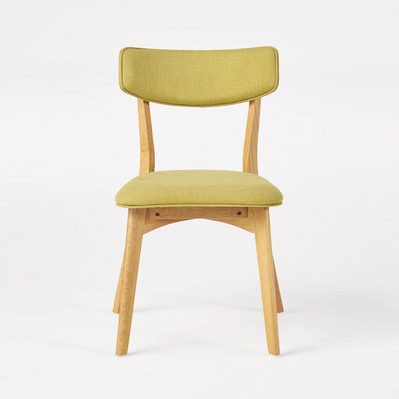 Chazz Mid-Century Modern Upholstered Rubberwood Dining Chairs (Set of 4) by