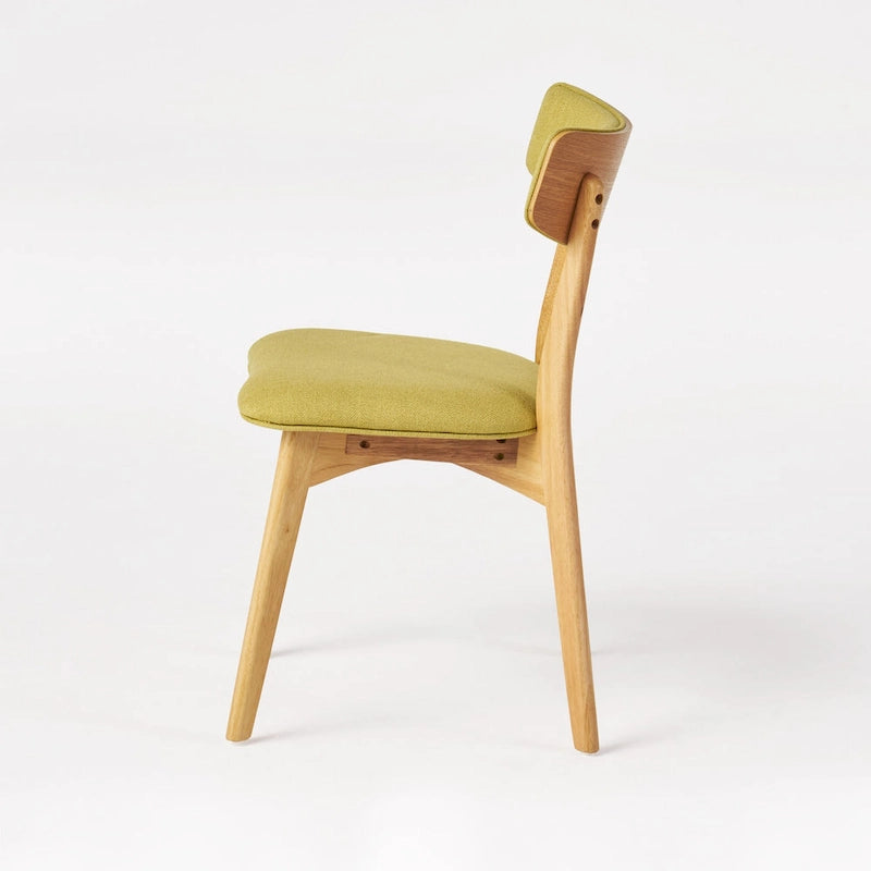 Chazz Mid-Century Modern Upholstered Rubberwood Dining Chairs (Set of 4) by