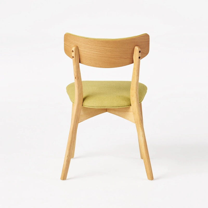 Chazz Mid-Century Modern Upholstered Rubberwood Dining Chairs (Set of 4) by