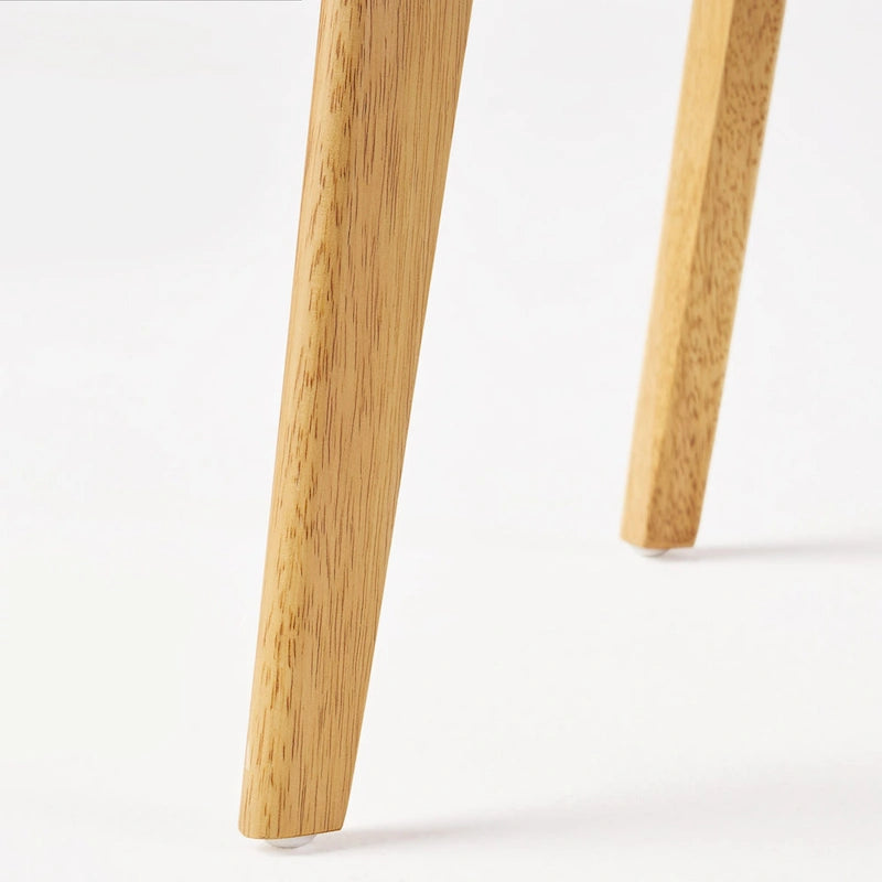 Chazz Mid-Century Modern Upholstered Rubberwood Dining Chairs (Set of 4) by