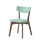 Chazz Mid-Century Modern Upholstered Rubberwood Dining Chairs (Set of 4) by