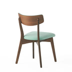 Chazz Mid-Century Modern Upholstered Rubberwood Dining Chairs (Set of 4) by