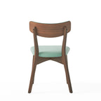 Chazz Mid-Century Modern Upholstered Rubberwood Dining Chairs (Set of 4) by