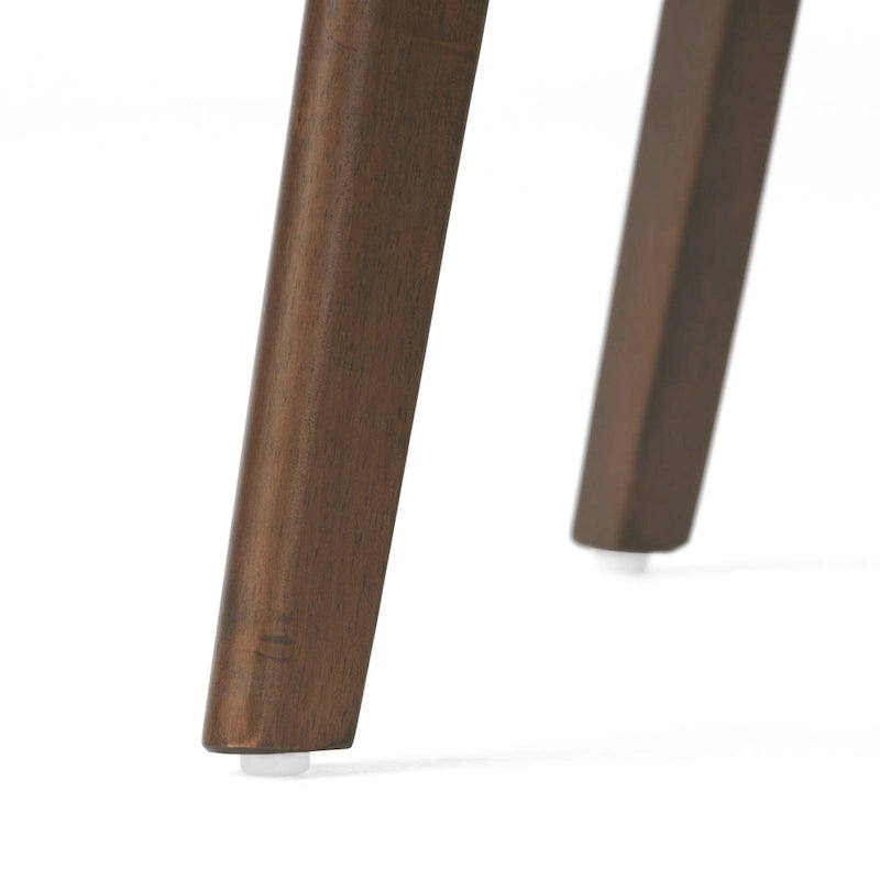 Chazz Mid-Century Modern Upholstered Rubberwood Dining Chairs (Set of 4) by