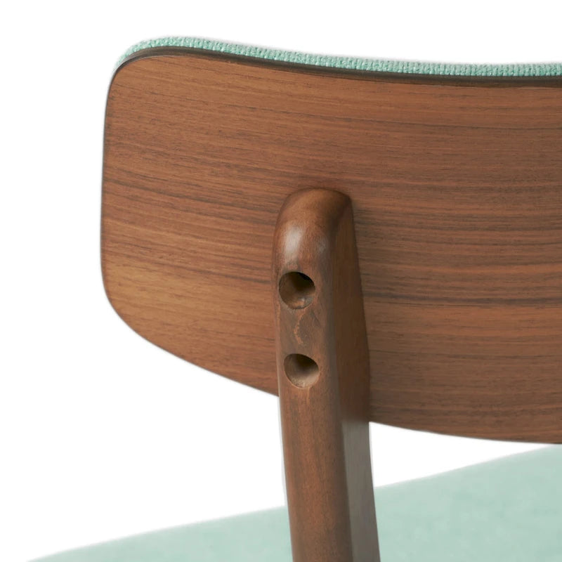 Chazz Mid-Century Modern Upholstered Rubberwood Dining Chairs (Set of 4) by