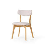 Chazz Mid-Century Modern Upholstered Rubberwood Dining Chairs (Set of 4) by