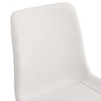Dining Chair Set of 4, Family Dining Chair with Leather Backrest, Comfortable Kitchen Dining Chair with Extra Wide Cushion