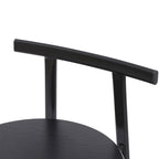 27H Barstool Set of 3 Wooden Round Bar Stools with Footrest, Easy Assembly, for Dining Room, Kitchen