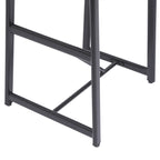 27H Barstool Set of 3 Wooden Round Bar Stools with Footrest, Easy Assembly, for Dining Room, Kitchen