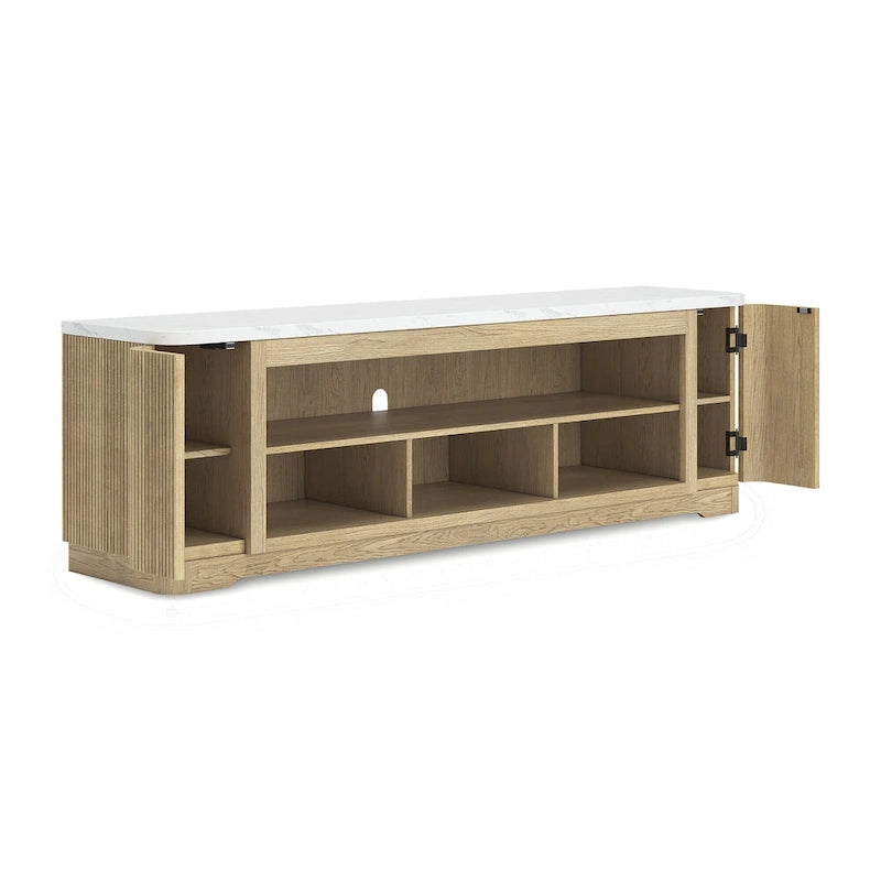 Camdill Brown 80 TV Stand for TVs up to 90 - 79.5 W x 18.5 D x 24.5 H