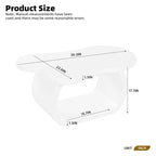 Modern Cloud Coffee Table with 1.5 Thick Tabletop,Cream Style Irregular End Table with Curved Legs,Unique Design Accent Table