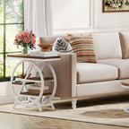 3-Tier End Table Narrow Side Table for Living Room