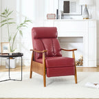 Wine Red 26.38 Adjustable Chaise Lounge Chair