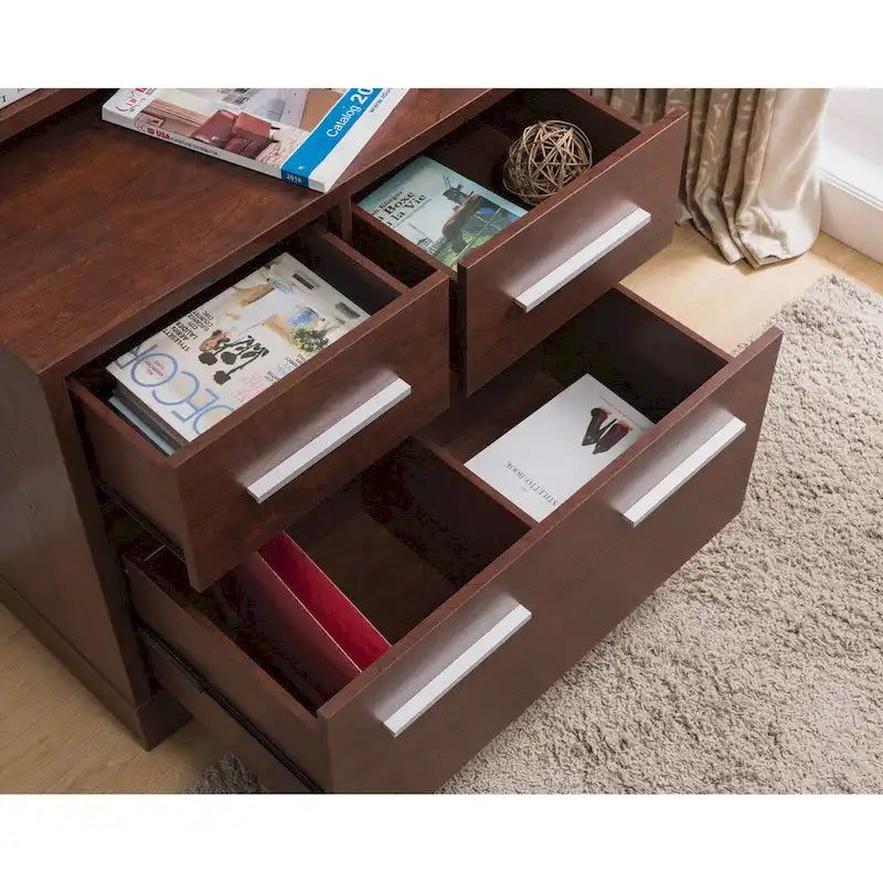 Greene Transitional 3-Drawer Wood File Cabinet Work Station by