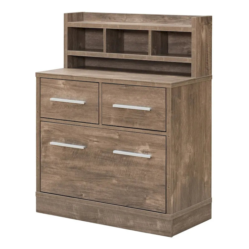 Greene Transitional 3-Drawer Wood File Cabinet Work Station by