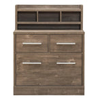 Greene Transitional 3-Drawer Wood File Cabinet Work Station by