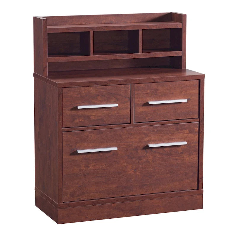 Greene Transitional 3-Drawer Wood File Cabinet Work Station by