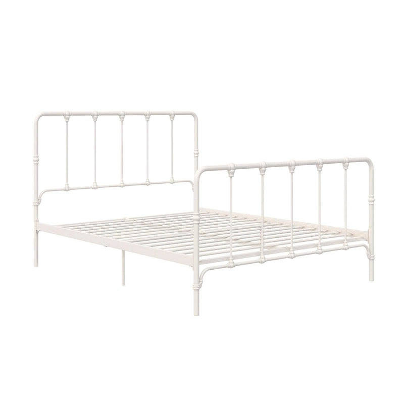 Sandy Farmhouse Metal Bed