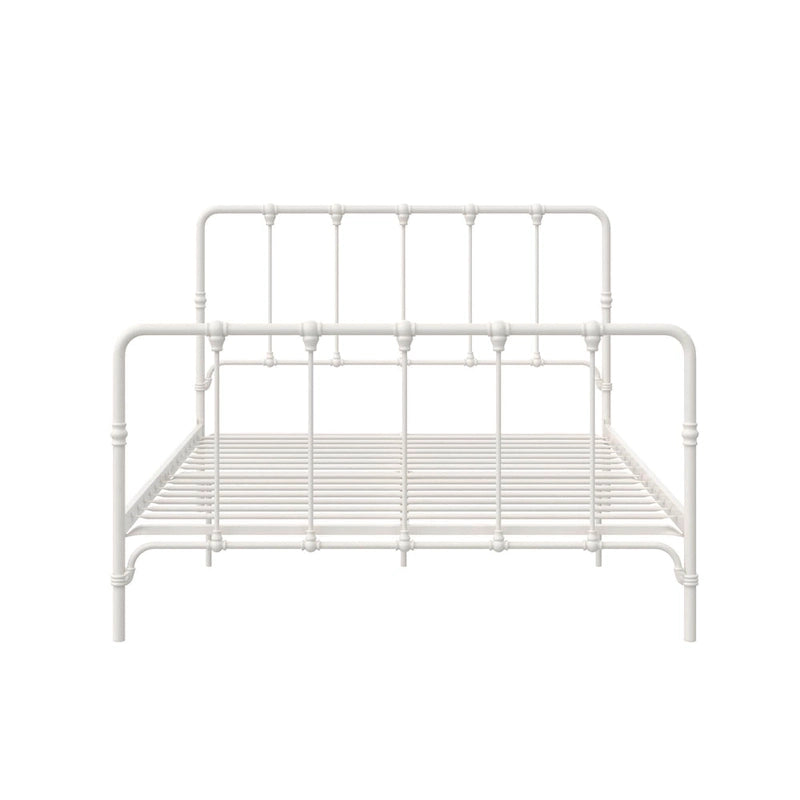 Sandy Farmhouse Metal Bed