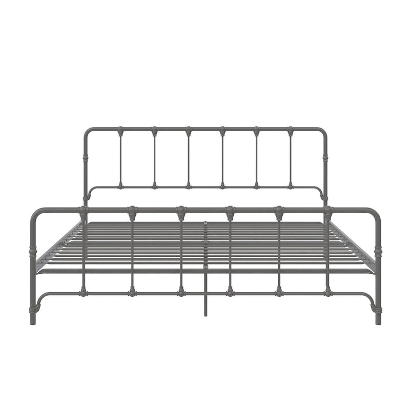 Sandy Farmhouse Metal Bed