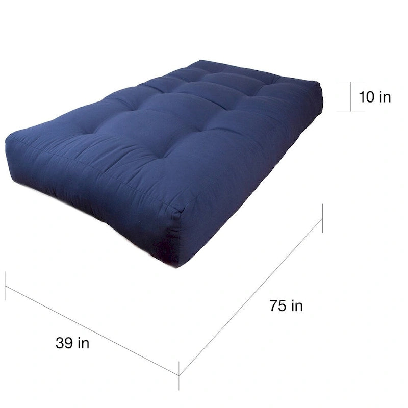 Renewal Twin 10-inch Twill Futon Mattress