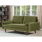 Monahan 58W Wood Frame Velvet Tufted Sofa