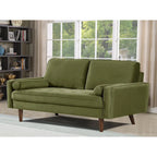 Monahan 58W Wood Frame Velvet Tufted Sofa