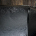 Austin Black Bonded Leather Club Chair by