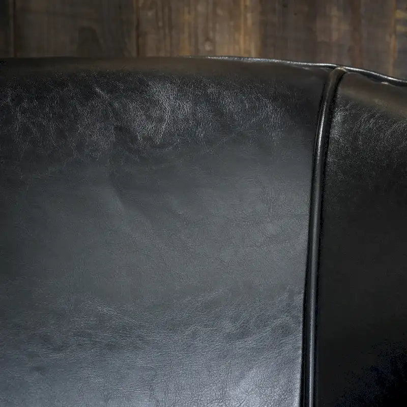 Austin Black Bonded Leather Club Chair by