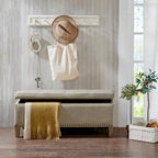  Tessa Light Grey Tufted Top Soft Close Storage Bench