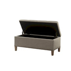 Tessa Light Grey Tufted Top Soft Close Storage Bench