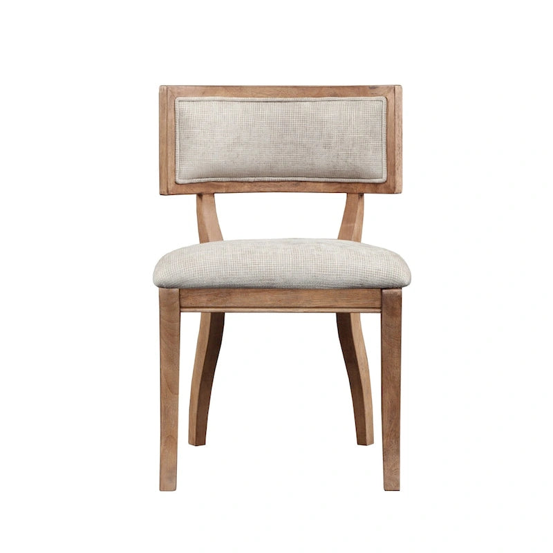 Signature Marie Beige/ Light Natural Dining Chair Set of 2