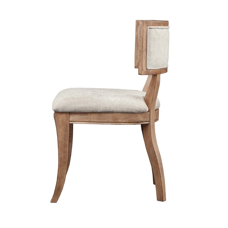 Signature Marie Beige/ Light Natural Dining Chair Set of 2