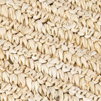 Handmade Natural Raffia And Wood Ottoman by