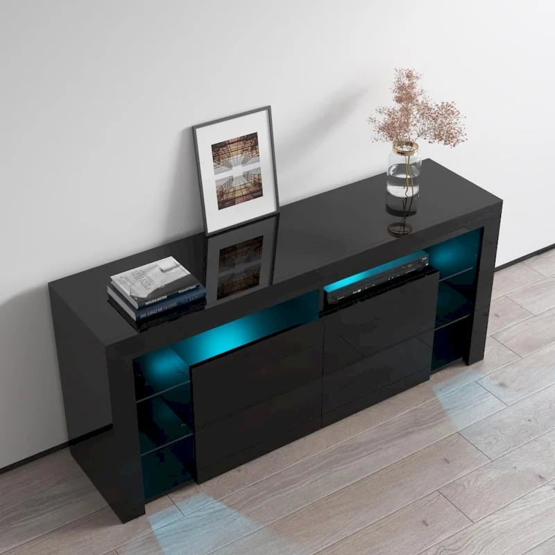 Minelli Modern 61-inch Glossy TV Stand