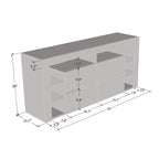 Minelli Modern 61-inch Glossy TV Stand