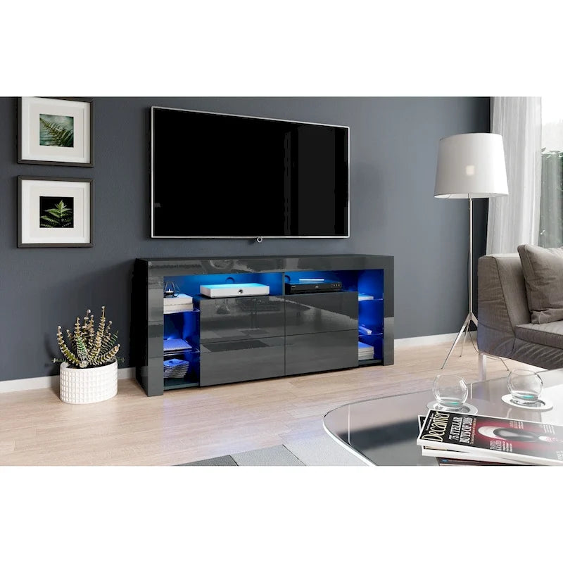 Minelli Modern 61-inch Glossy TV Stand