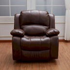 Bonded Leather Glider Recliner Club Chair for Living Room