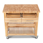 Chris & Chris Pro Chef Work Station Natural All Wood