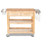 Chris & Chris Pro Chef Work Station Natural All Wood