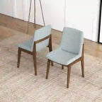Odessa Mid Century Polyester Blend Dining Chair (Set of 2)