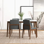 Odessa Mid Century Polyester Blend Dining Chair (Set of 2)