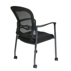Visitors Chair with Breathable Back with Built-in Lumbar Support