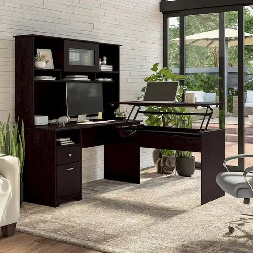 Cabot 60W Computer Desk with Drawers and Storage