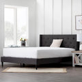Isabelle Button Tufted Wingback Upholstered Bed