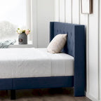 Isabelle Button Tufted Wingback Upholstered Bed