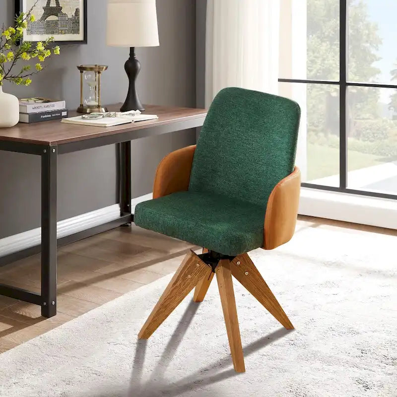Mid-century Modern Upholstered Home Office Desk Chair