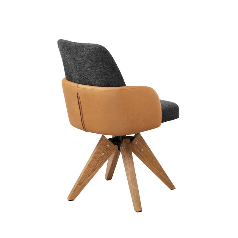 Mid-century Modern Upholstered Home Office Desk Chair