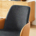 Mid-century Modern Upholstered Home Office Desk Chair